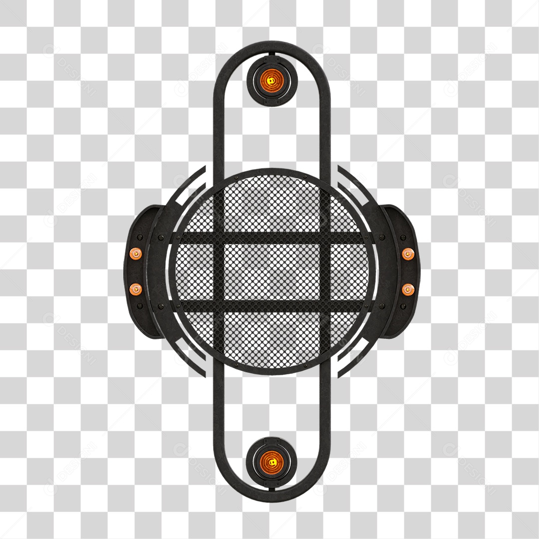 Painel de Metal com Led PNG Transparente