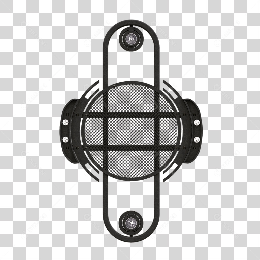 Painel de Metal com Led PNG Transparente