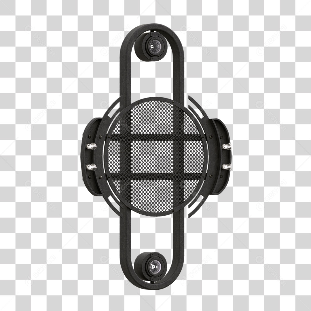 Painel de Metal com Led PNG Transparente