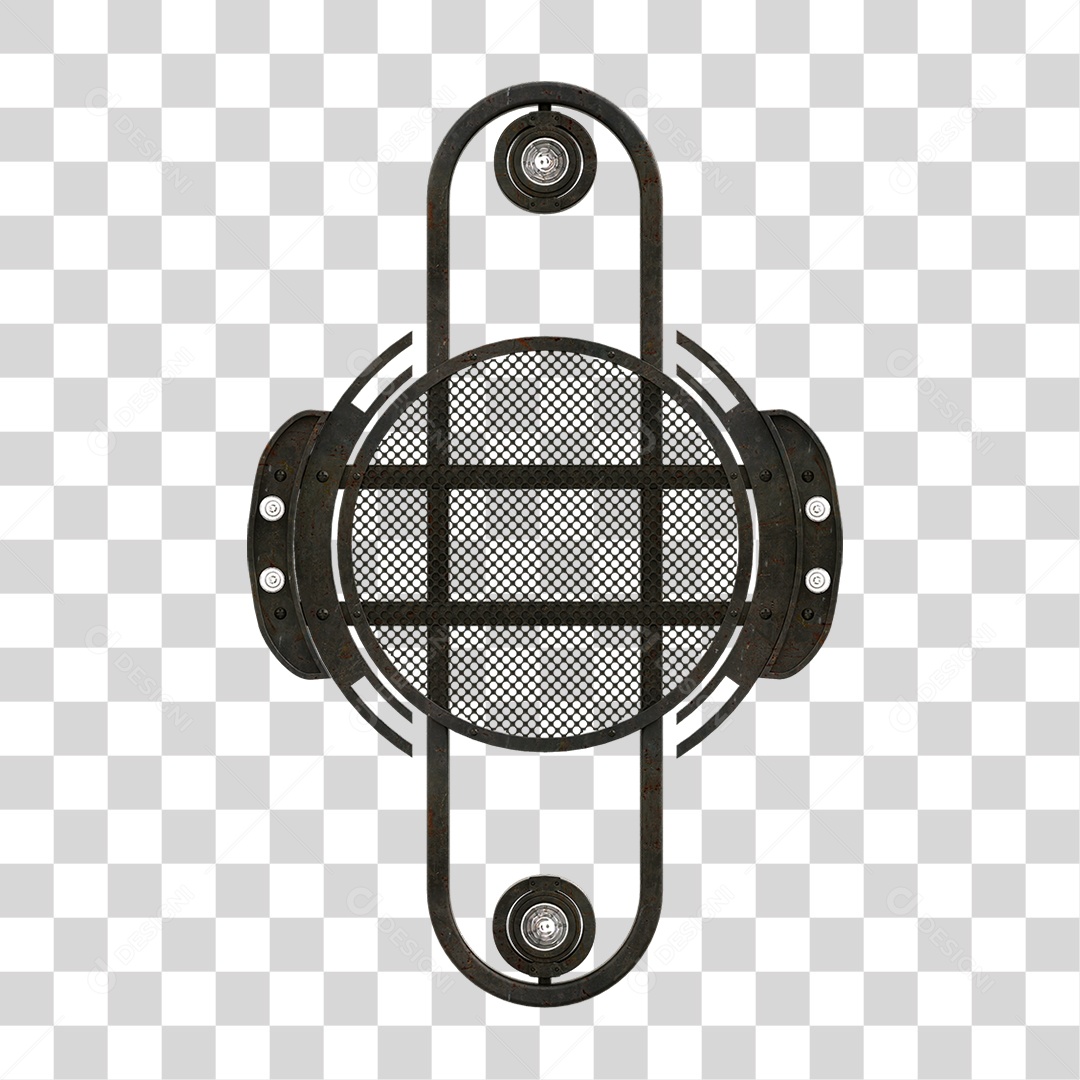 Painel de Metal com Led PNG Transparente