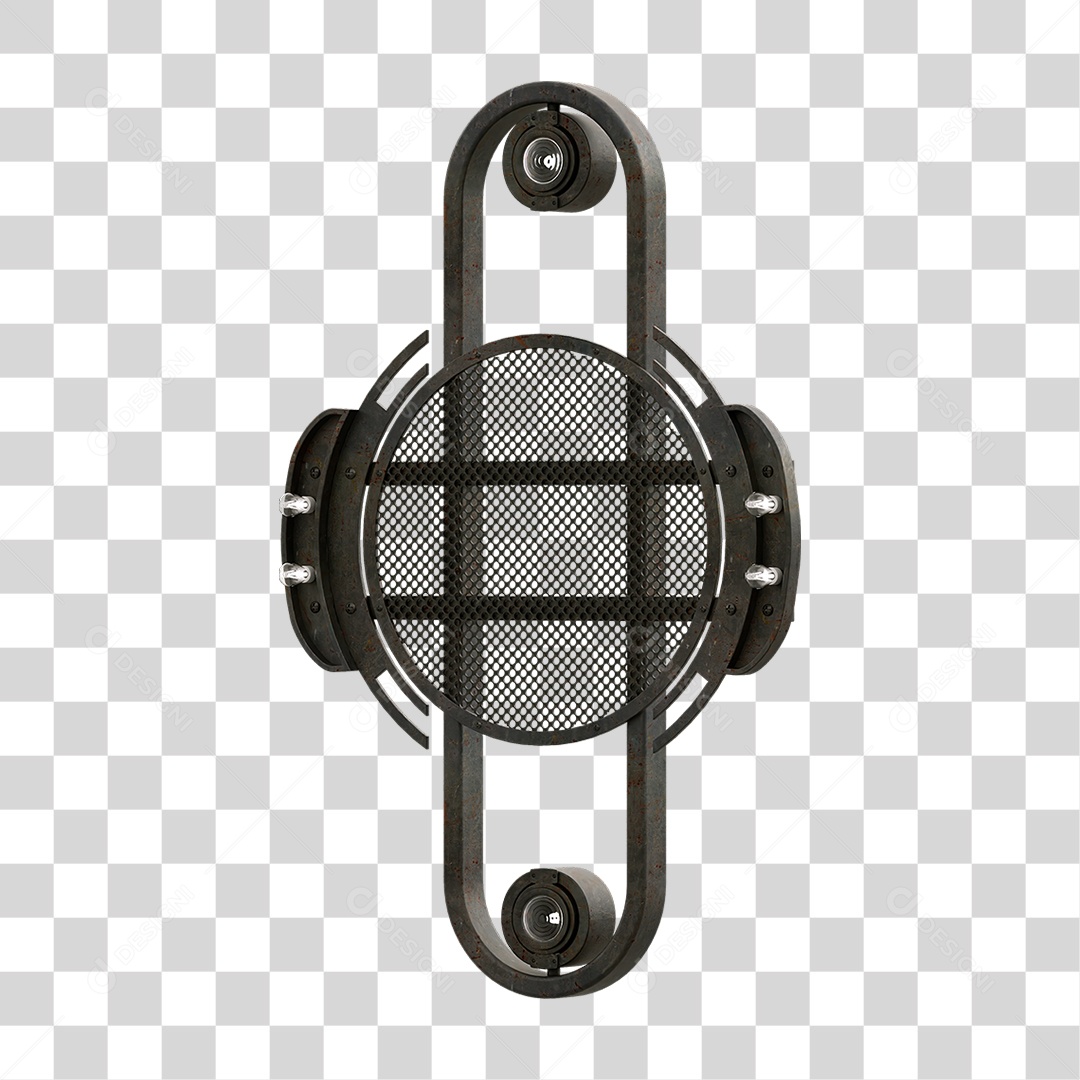 Painel de Metal com Led PNG Transparente