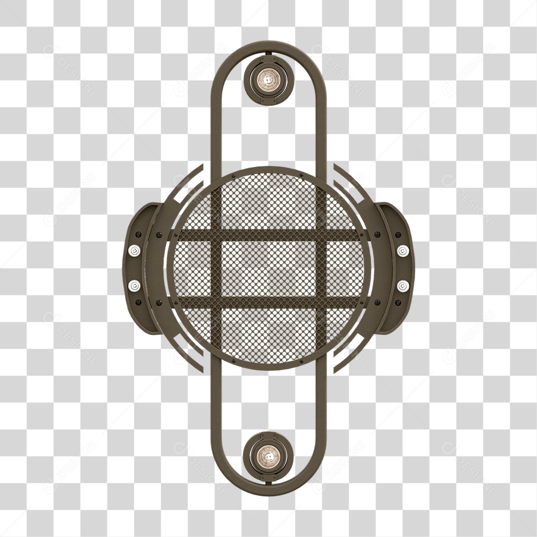 Painel de Metal com Led PNG Transparente