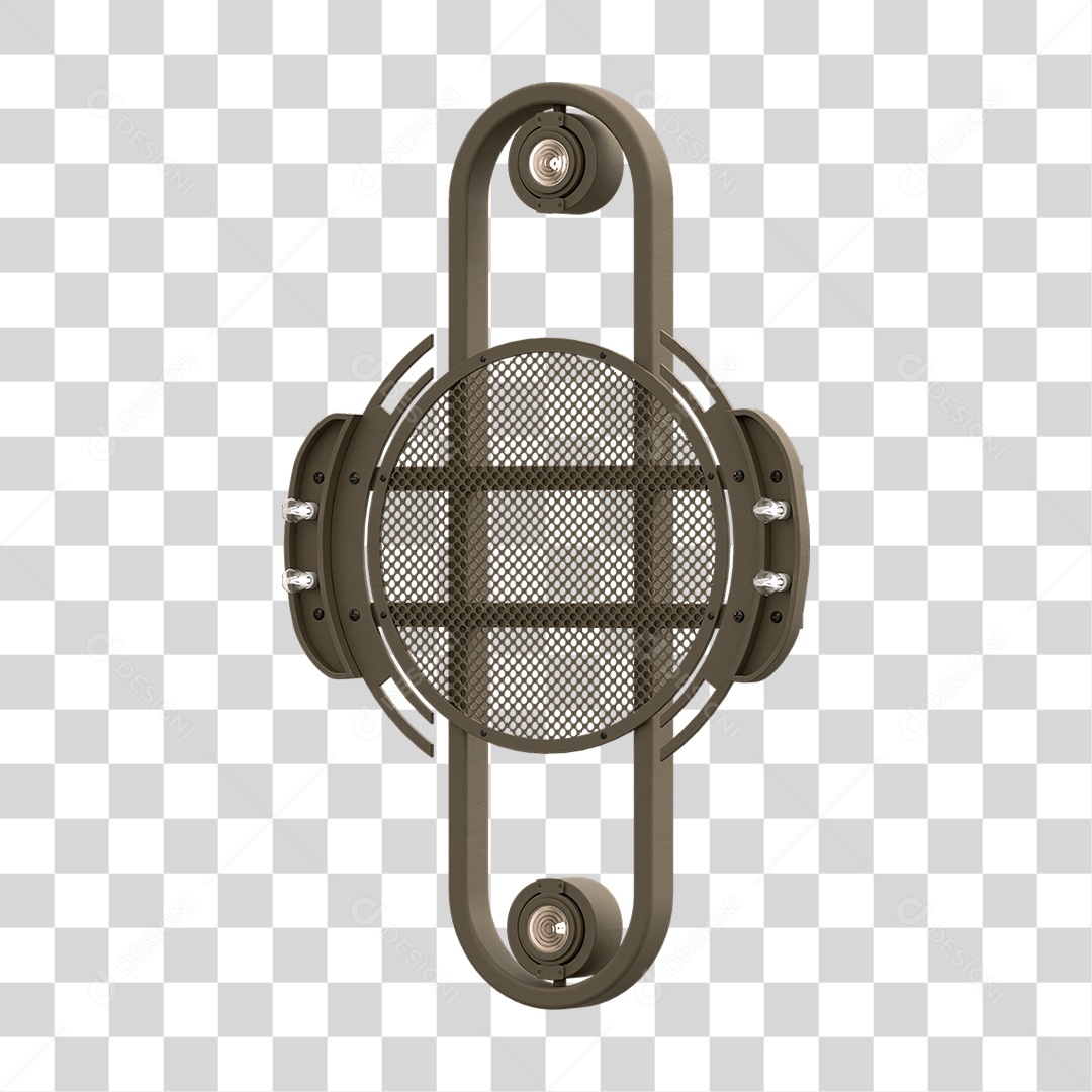 Painel de Metal com Led PNG Transparente