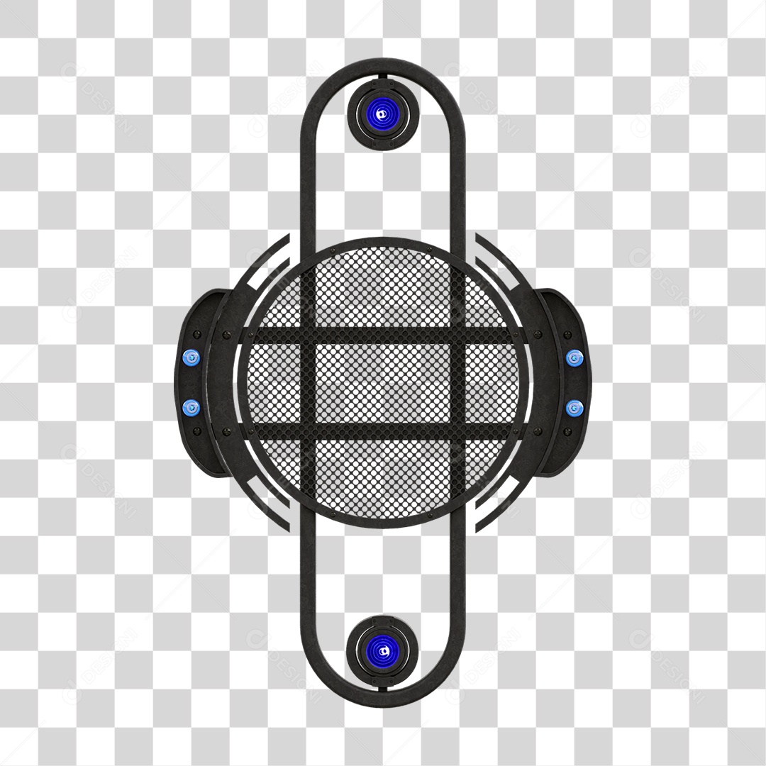 Painel de Metal com Led PNG Transparente