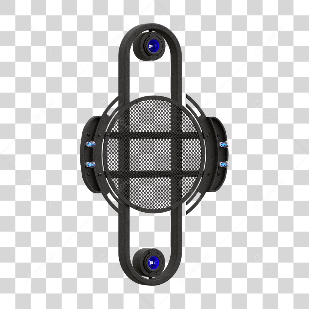 Painel de Metal com Led PNG Transparente