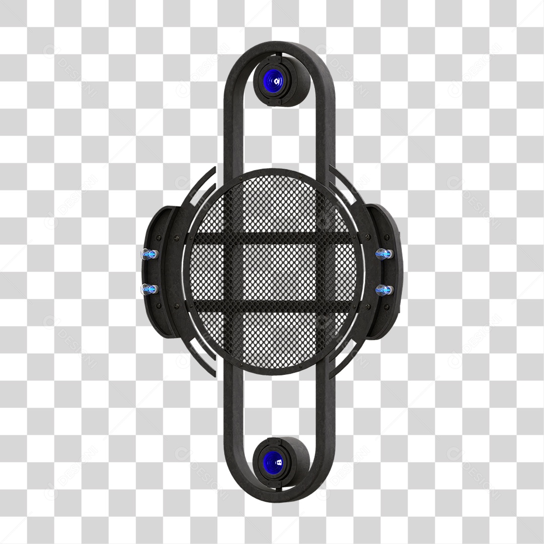 Painel de Metal com Led PNG Transparente