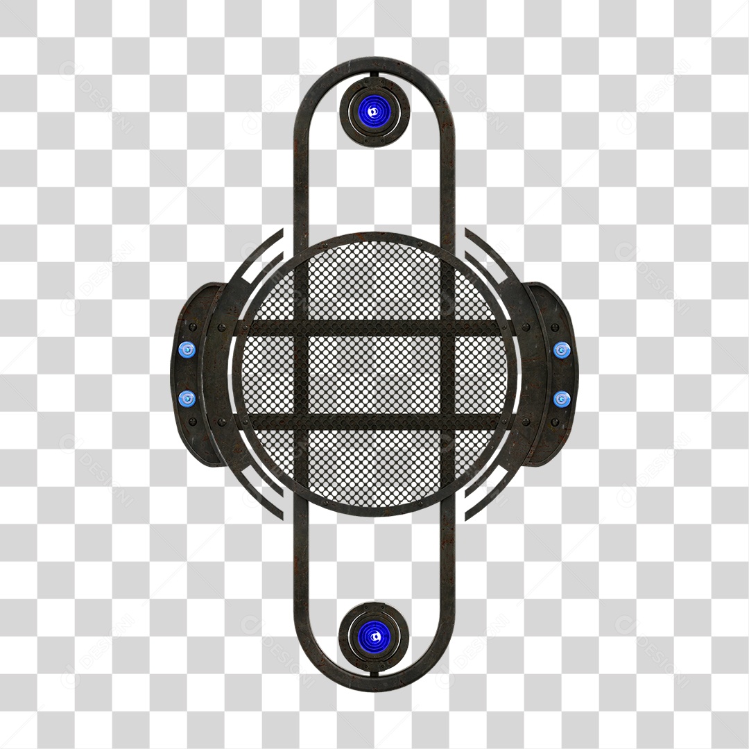 Painel de Metal com Led PNG Transparente