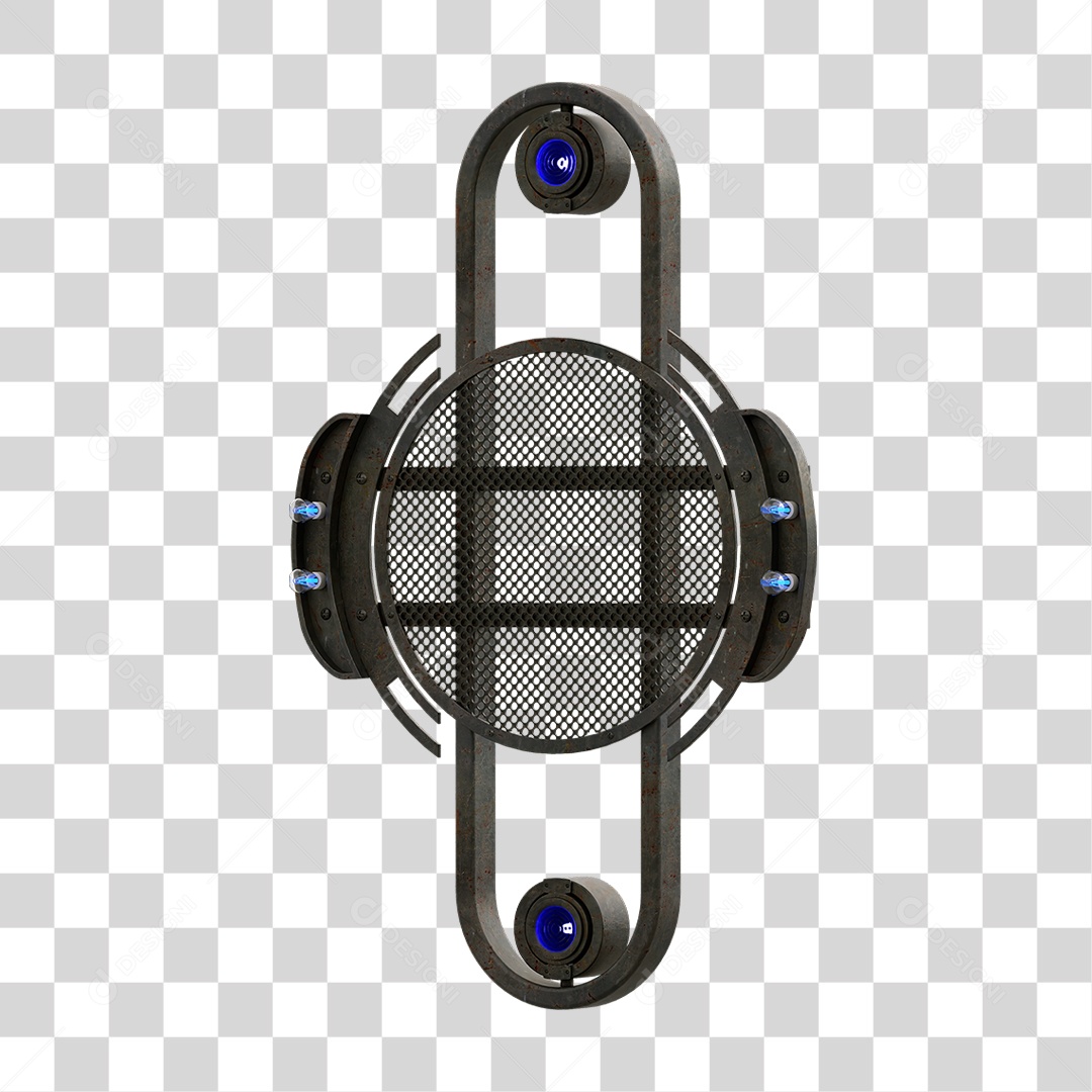 Painel de Metal com Led PNG Transparente