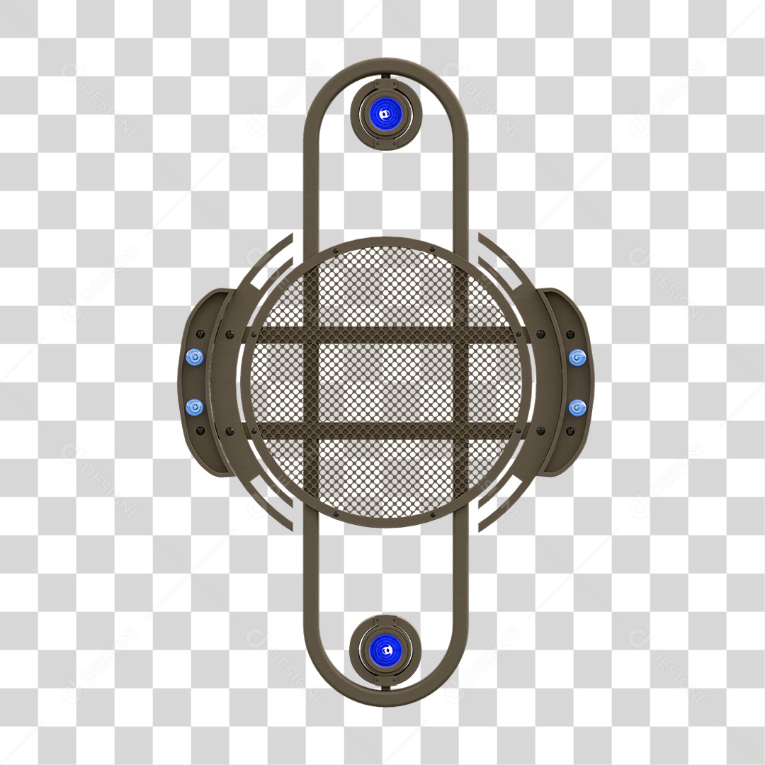 Painel de Metal com Led PNG Transparente