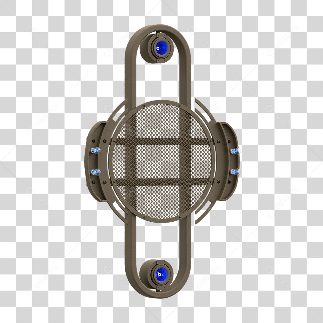 Painel de Metal com Led PNG Transparente