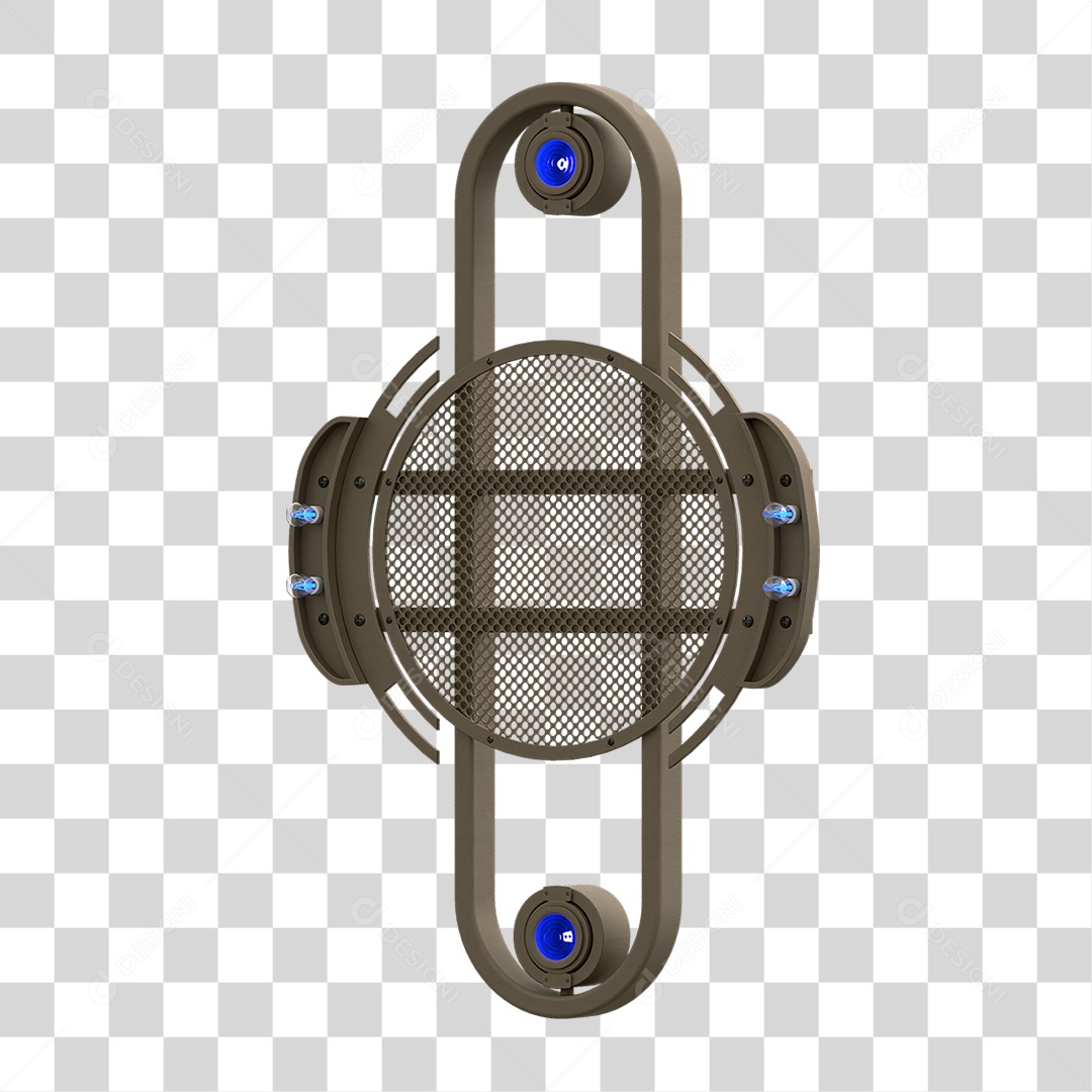 Painel de Metal com Led PNG Transparente