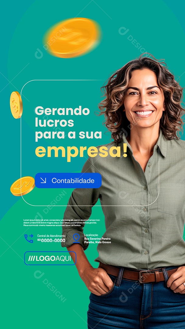 Story Contabilidade Gerando Lucros para Sua Empresa Social Media PSD Editável
