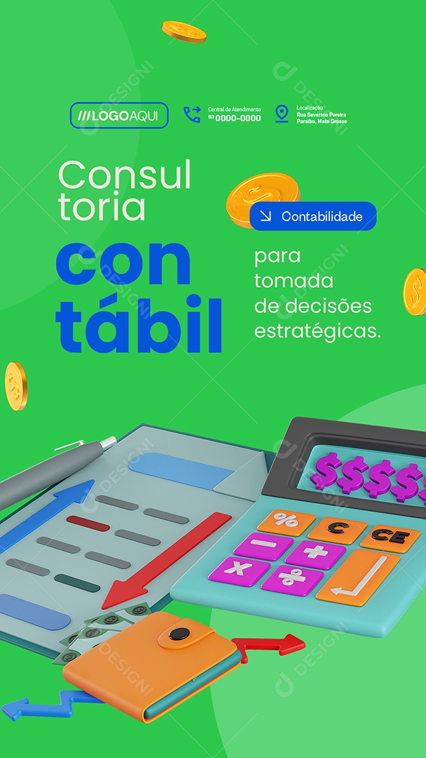 Story Contabilidade Consultoria Contábil Social Media PSD Editável