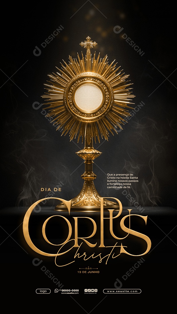 Story Dia de Corpus Christi 19 de Junho Social Media PSD Editável