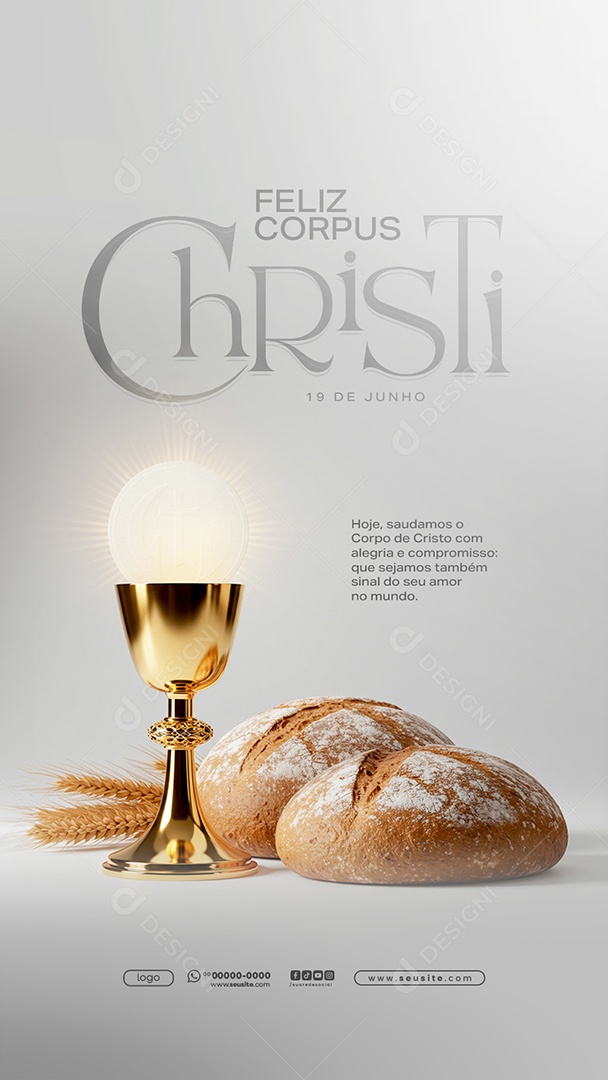 Story Dia de Corpus Christi 19 de Junho Social Media PSD Editável