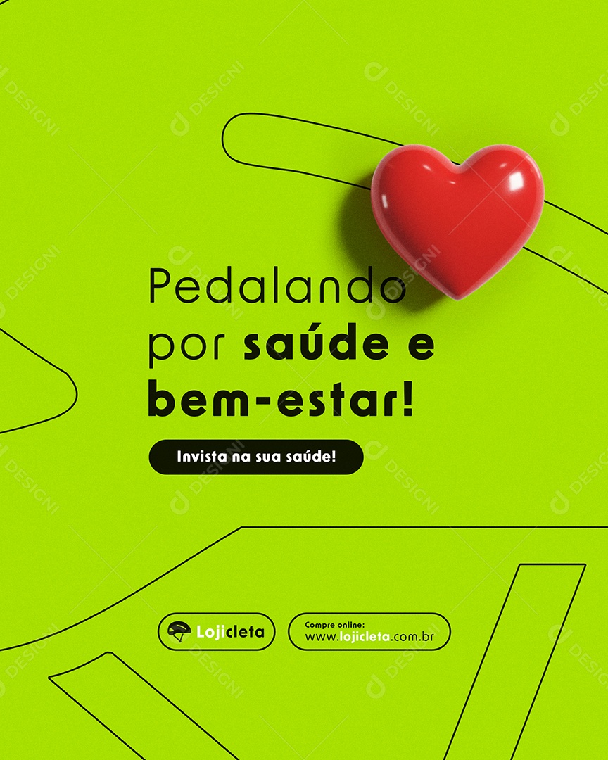 Post Feed Loja de Bicicleta Social Media PSD Editável