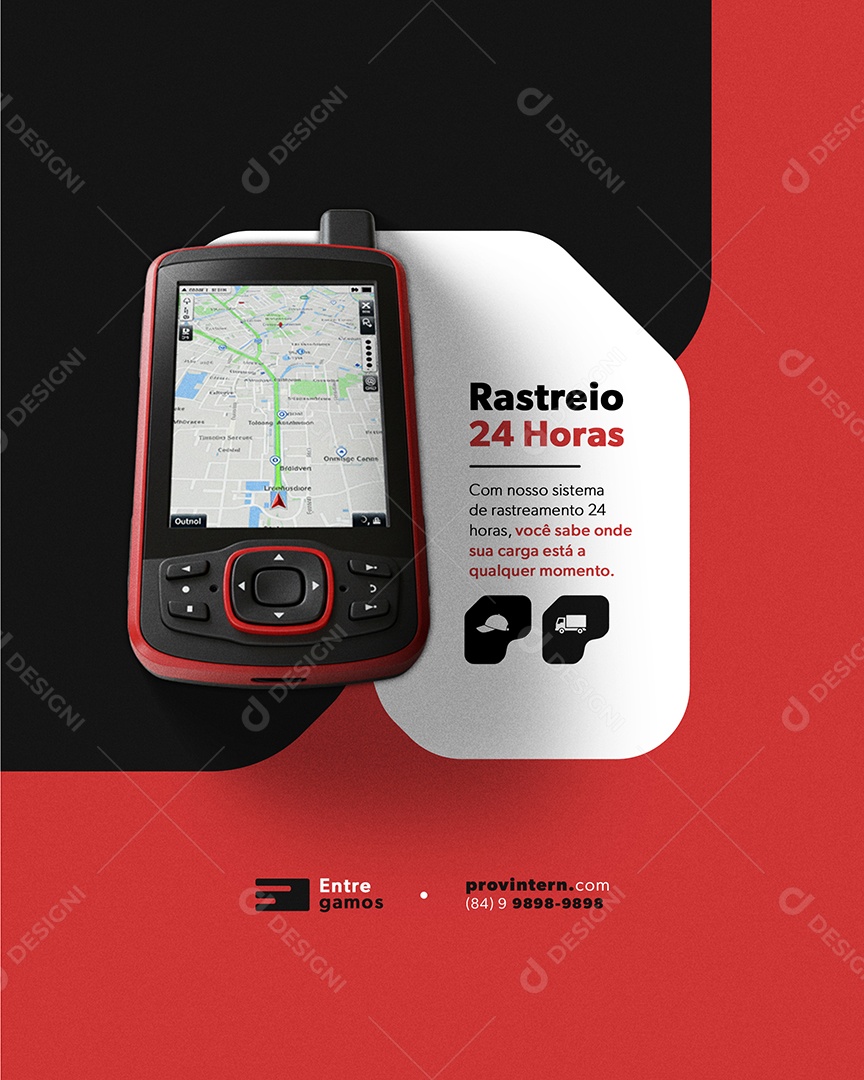 Post Feed Transportadora Social Media PSD Editável