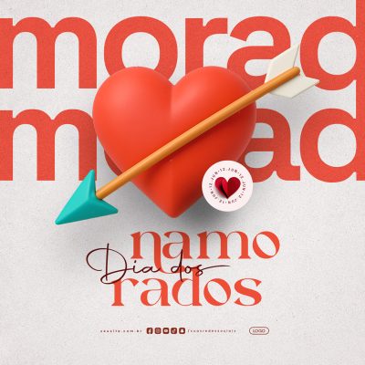 Dia dos Namorados 12 de Junho Social Media PSD Editável