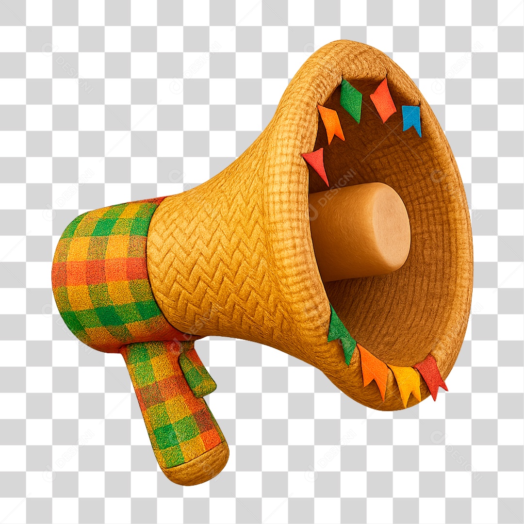 Alto Falante Junino PNG Transparente