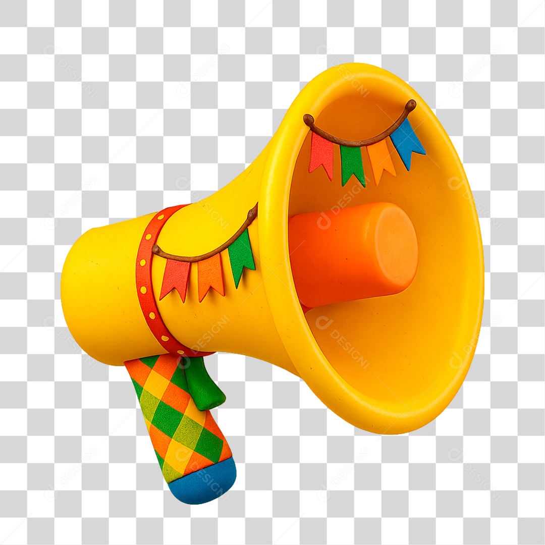 Alto Falante Junino PNG Transparente