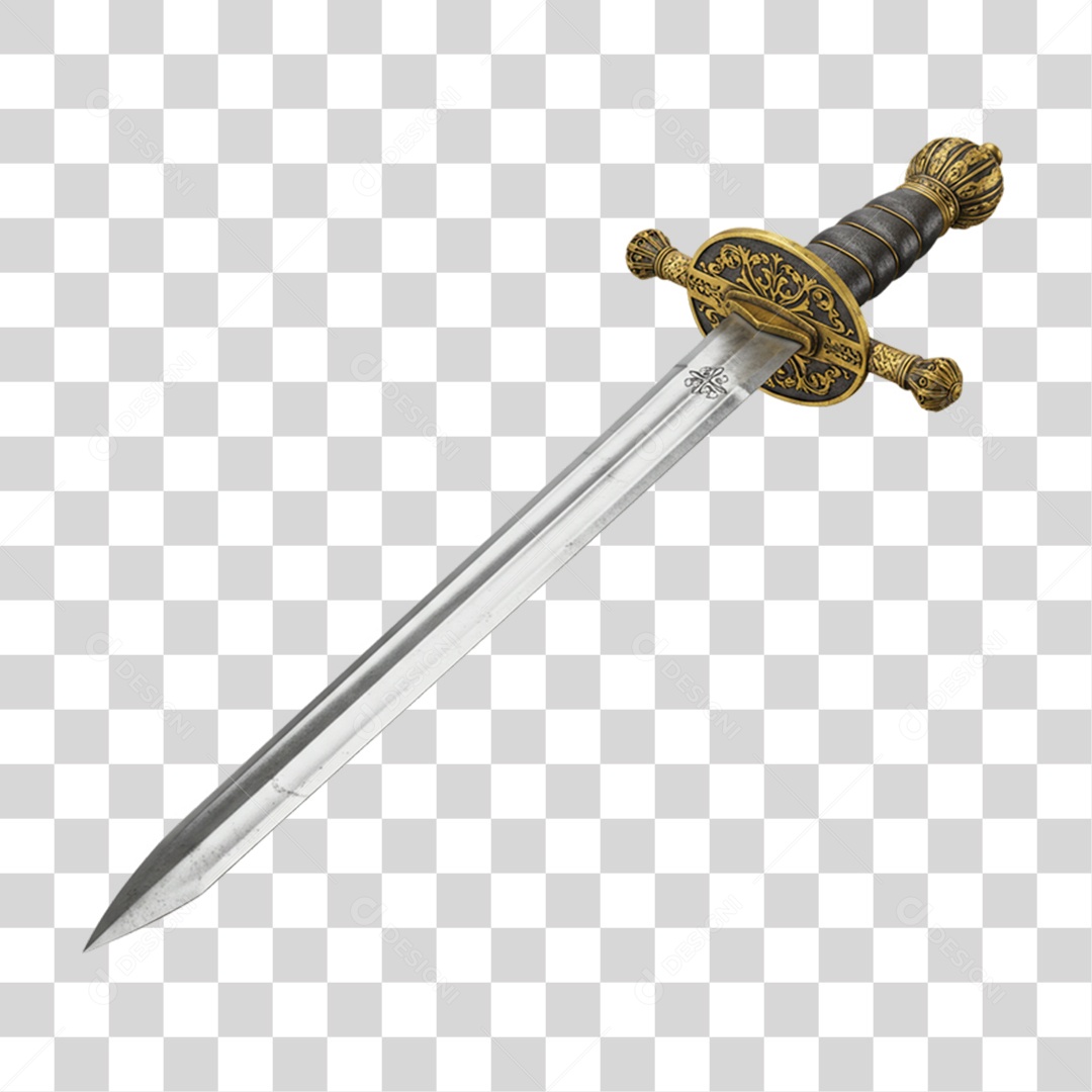 Elemento 3D Objetos Históricos 7 de Setembro Espada PNG Transparente
