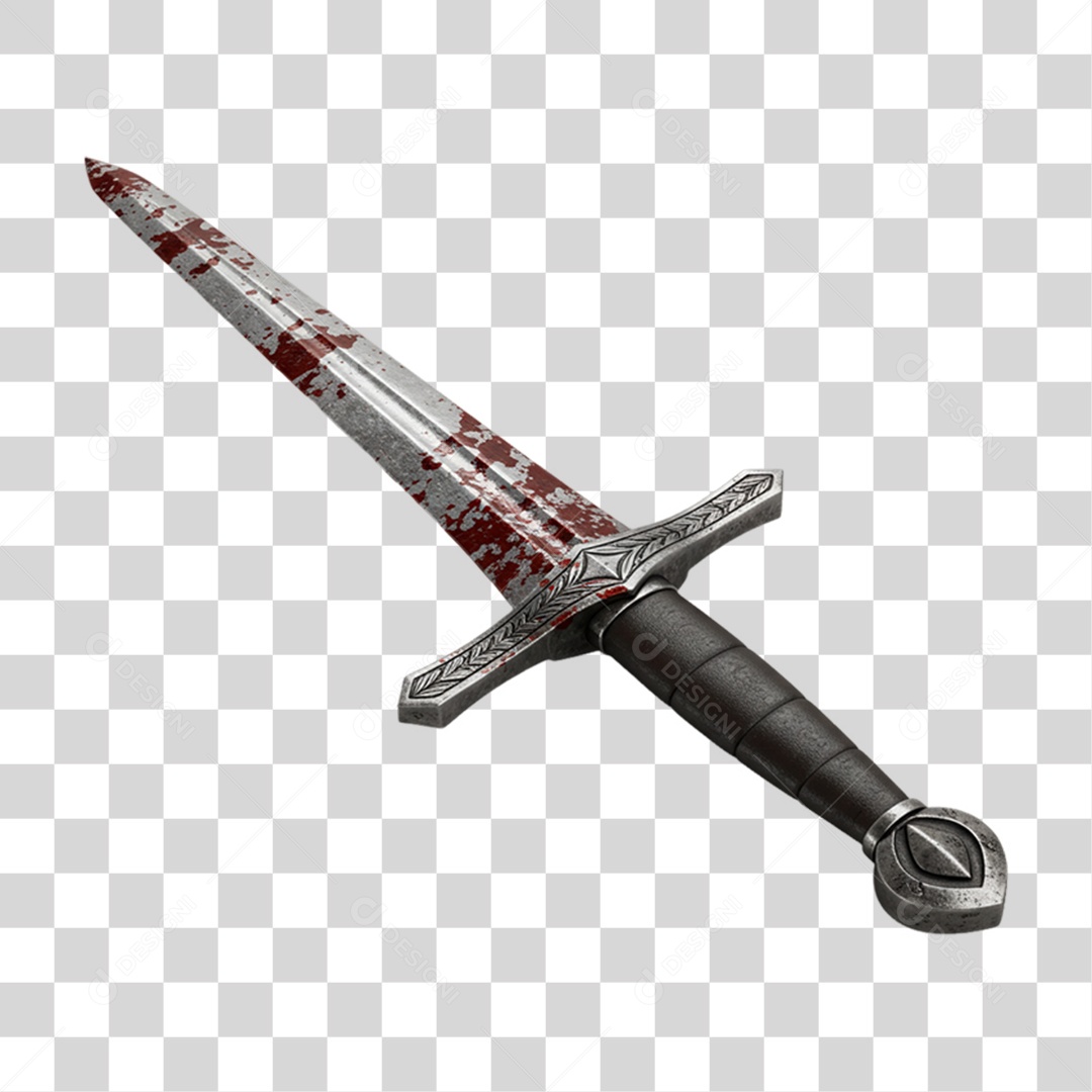 Elemento 3D Objetos Históricos 7 de Setembro Espada PNG Transparente