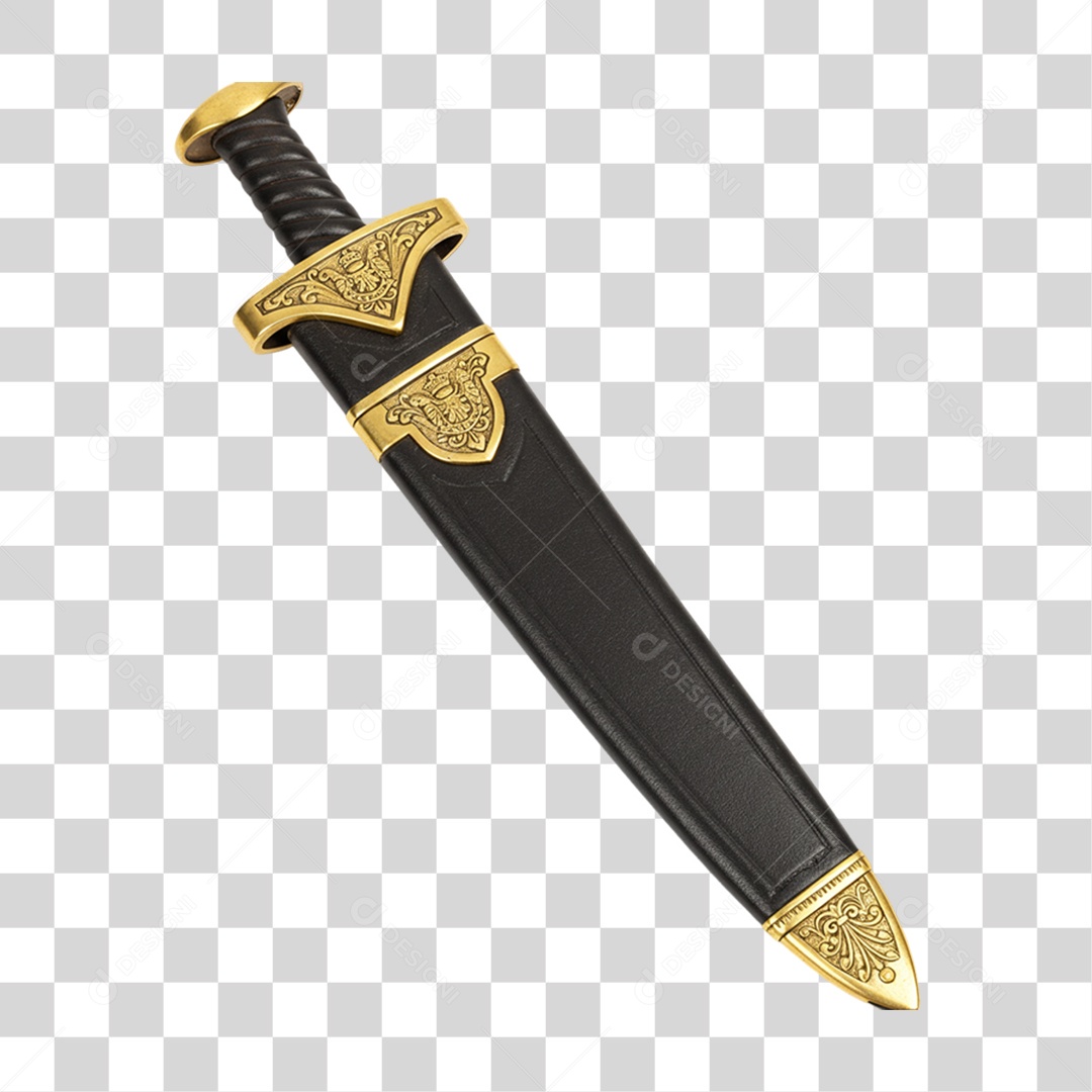 Elemento 3D Objetos Históricos 7 de Setembro Espada PNG Transparente