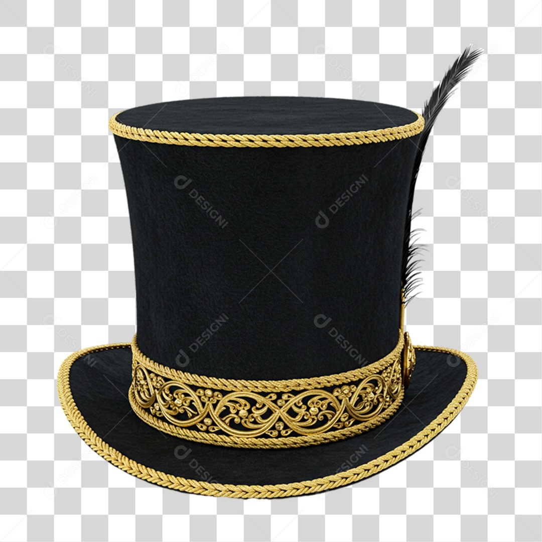 Elemento 3D Objetos Históricos 7 de Setembro Chapéu PNG Transparente