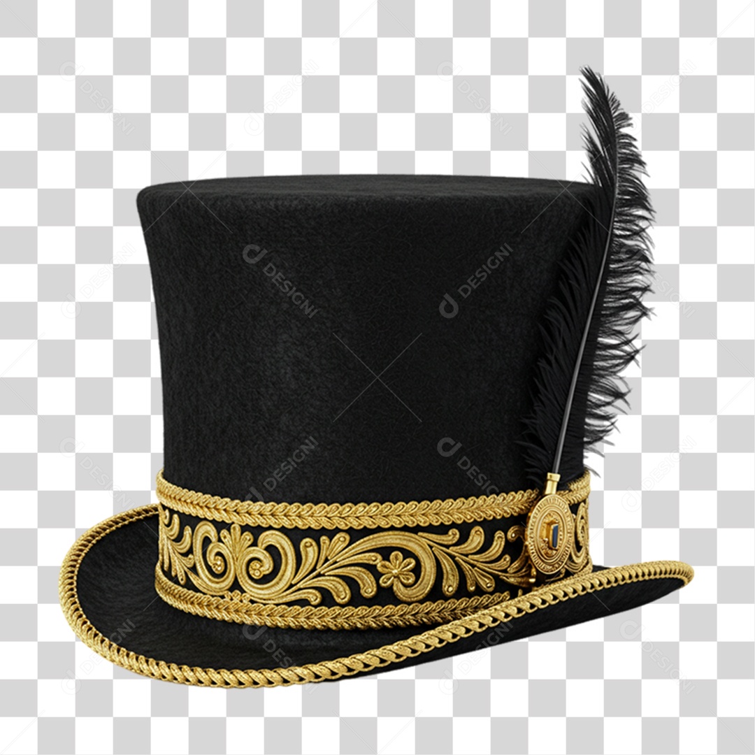 Elemento 3D Objetos Históricos 7 de Setembro Chapéu PNG Transparente