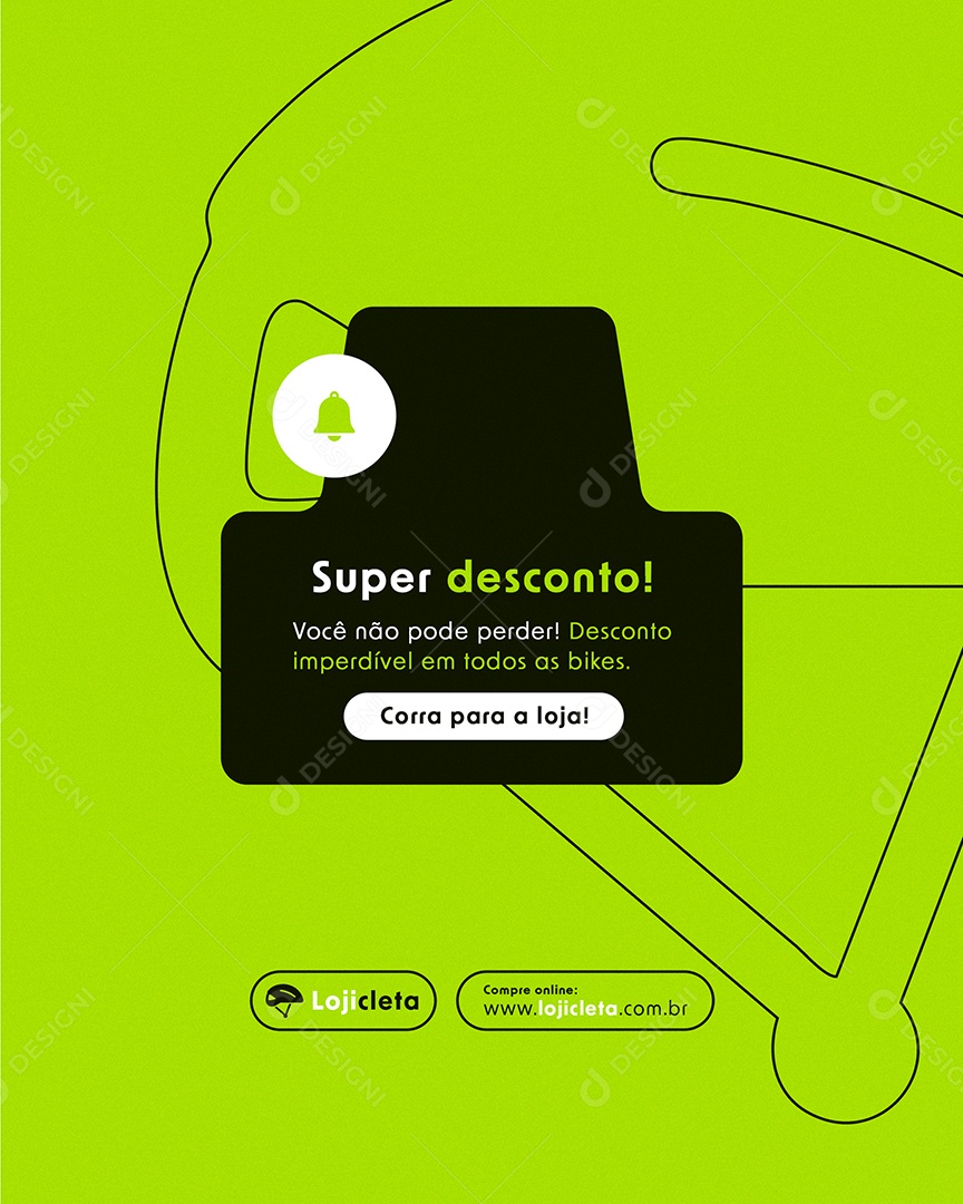 Post Feed Loja de Bicicleta Social Media PSD Editável