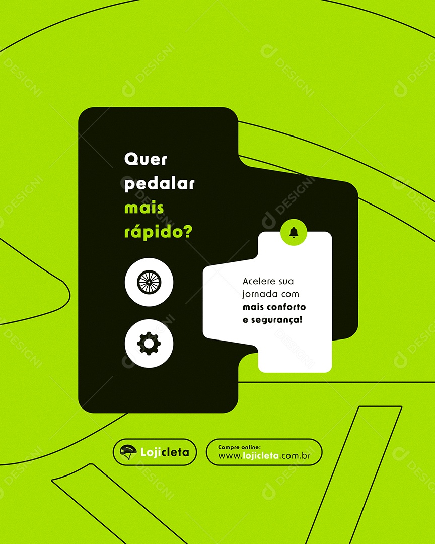 Post Feed Loja de Bicicleta Social Media PSD Editável
