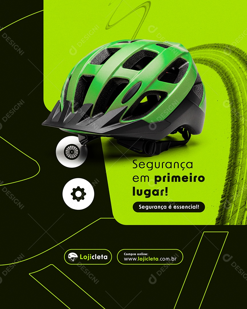 Post Feed Loja de Bicicleta Social Media PSD Editável