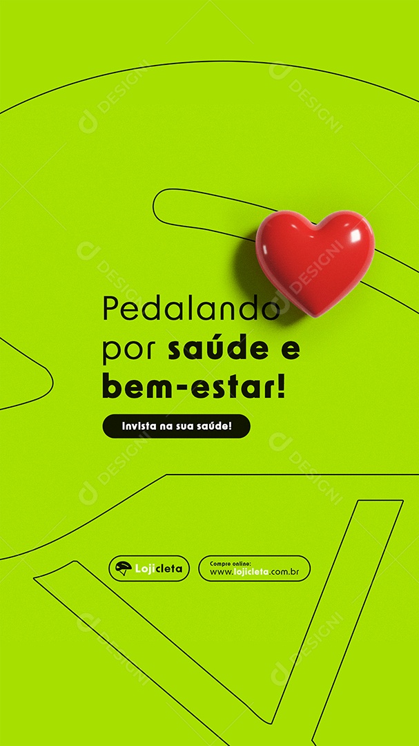 Post Story Loja de Bicicleta Social Media PSD Editável