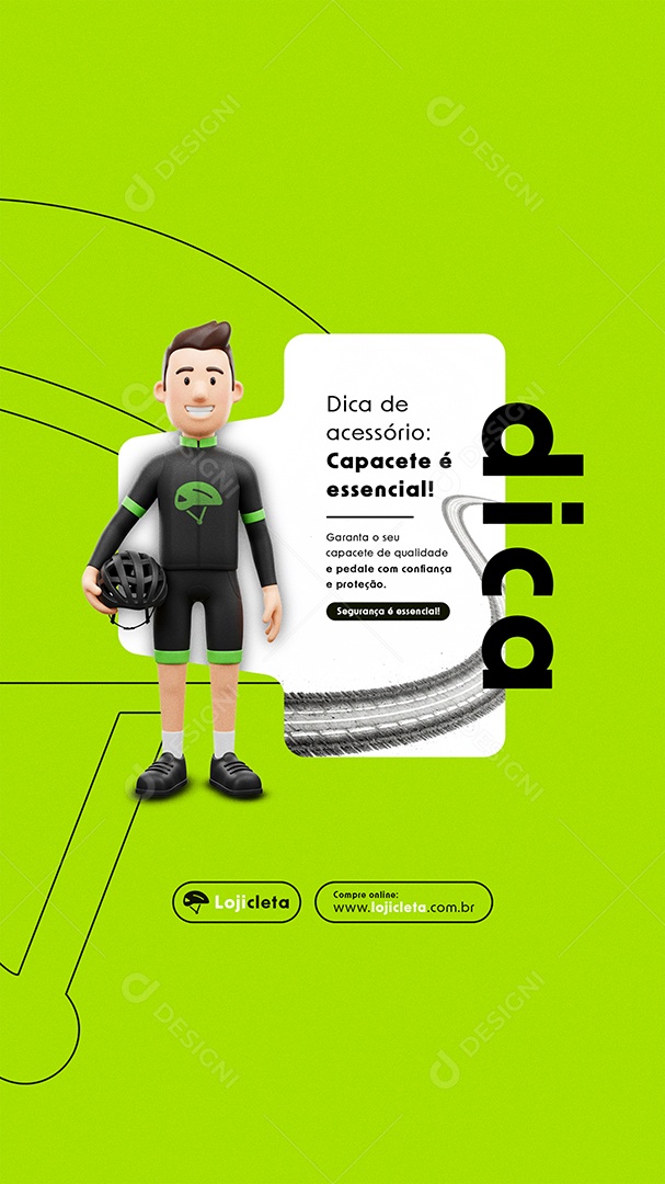 Post Story Loja de Bicicleta Social Media PSD Editável