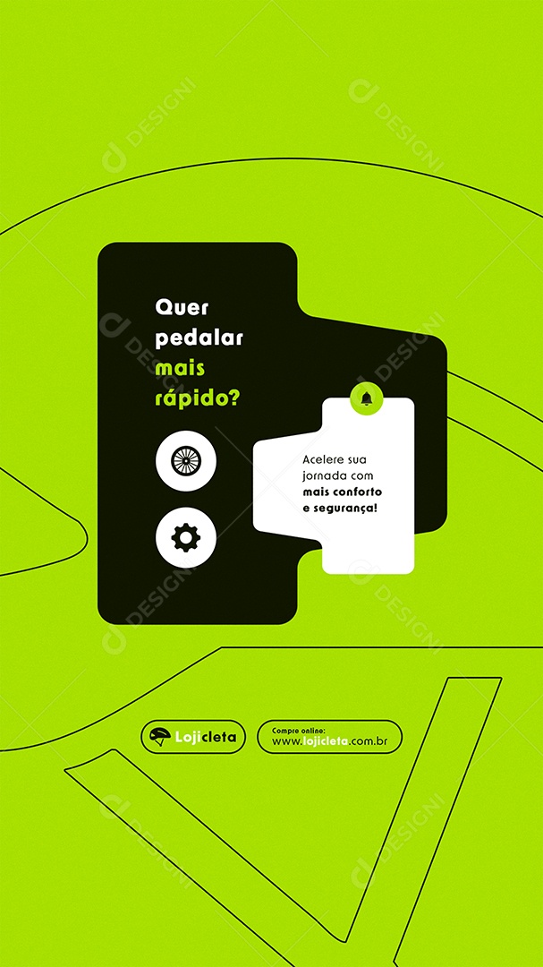 Post Story Loja de Bicicleta Social Media PSD Editável