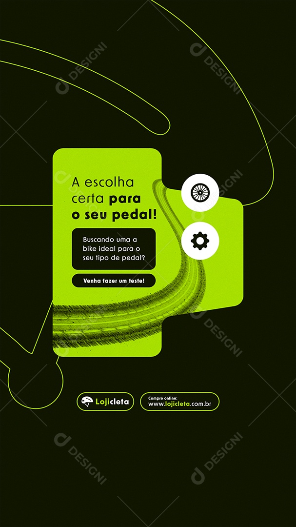 Post Story Loja de Bicicleta Social Media PSD Editável