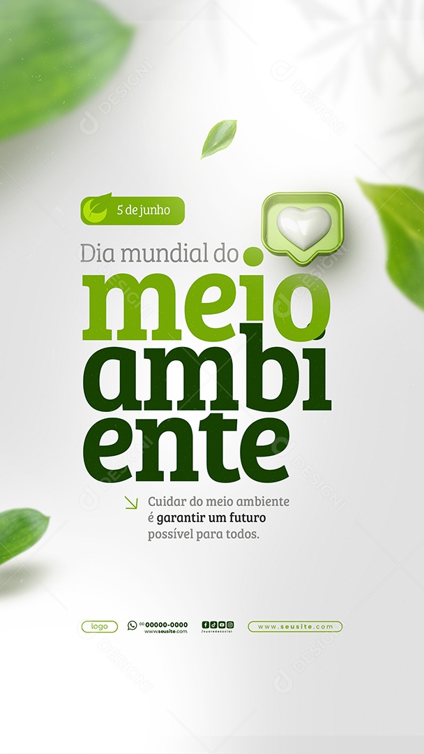 Story Dia Mundial do Meio Ambiente 05 de Junho Social Media PSD Editável
