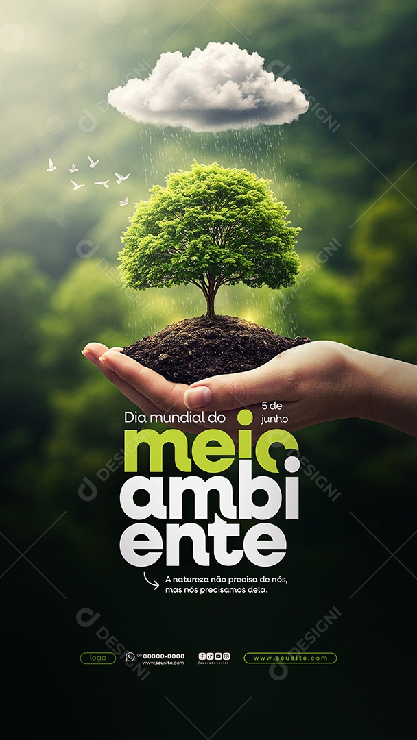 Story Dia Mundial do Meio Ambiente 05 de Junho Social Media PSD Editável