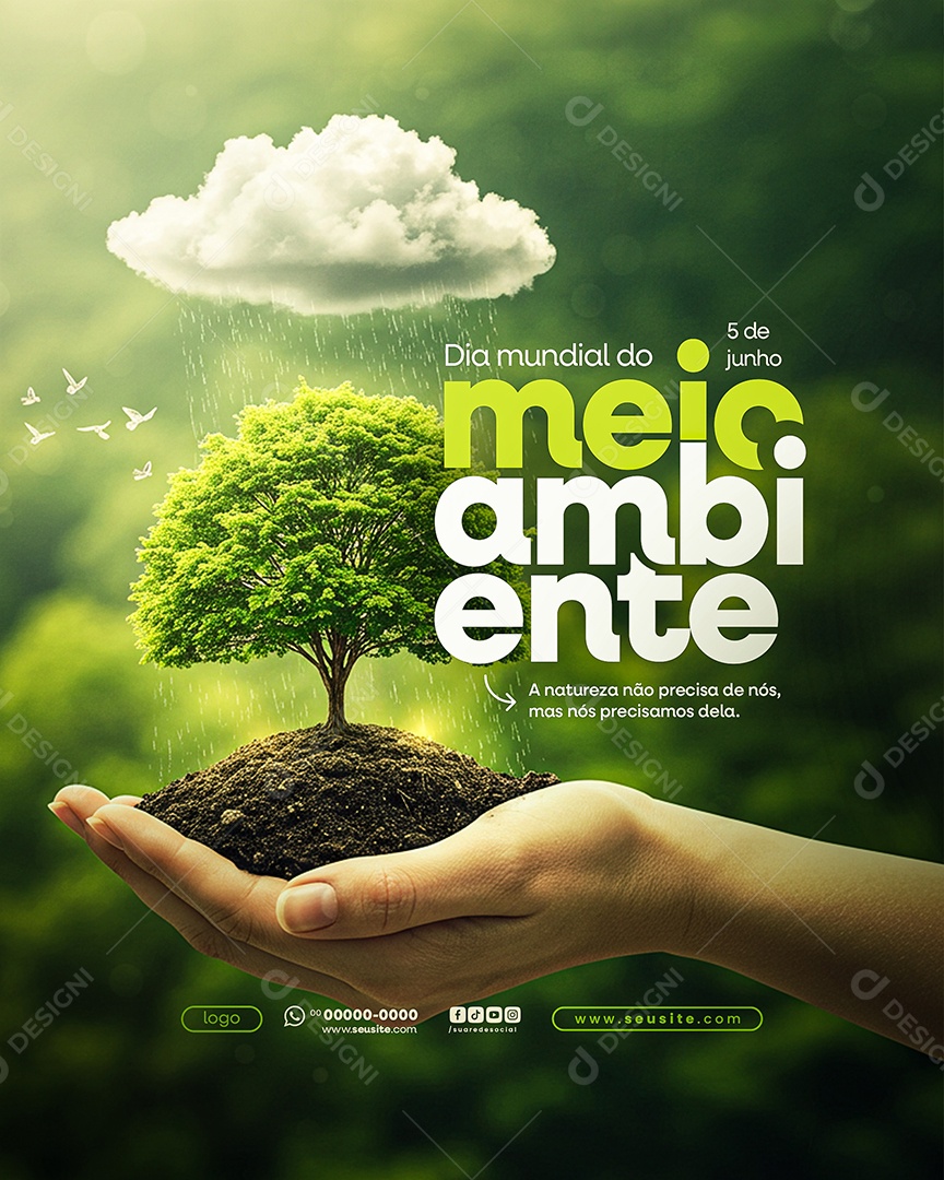 Dia Mundial do Meio Ambiente 05 de Junho Social Media PSD Editável