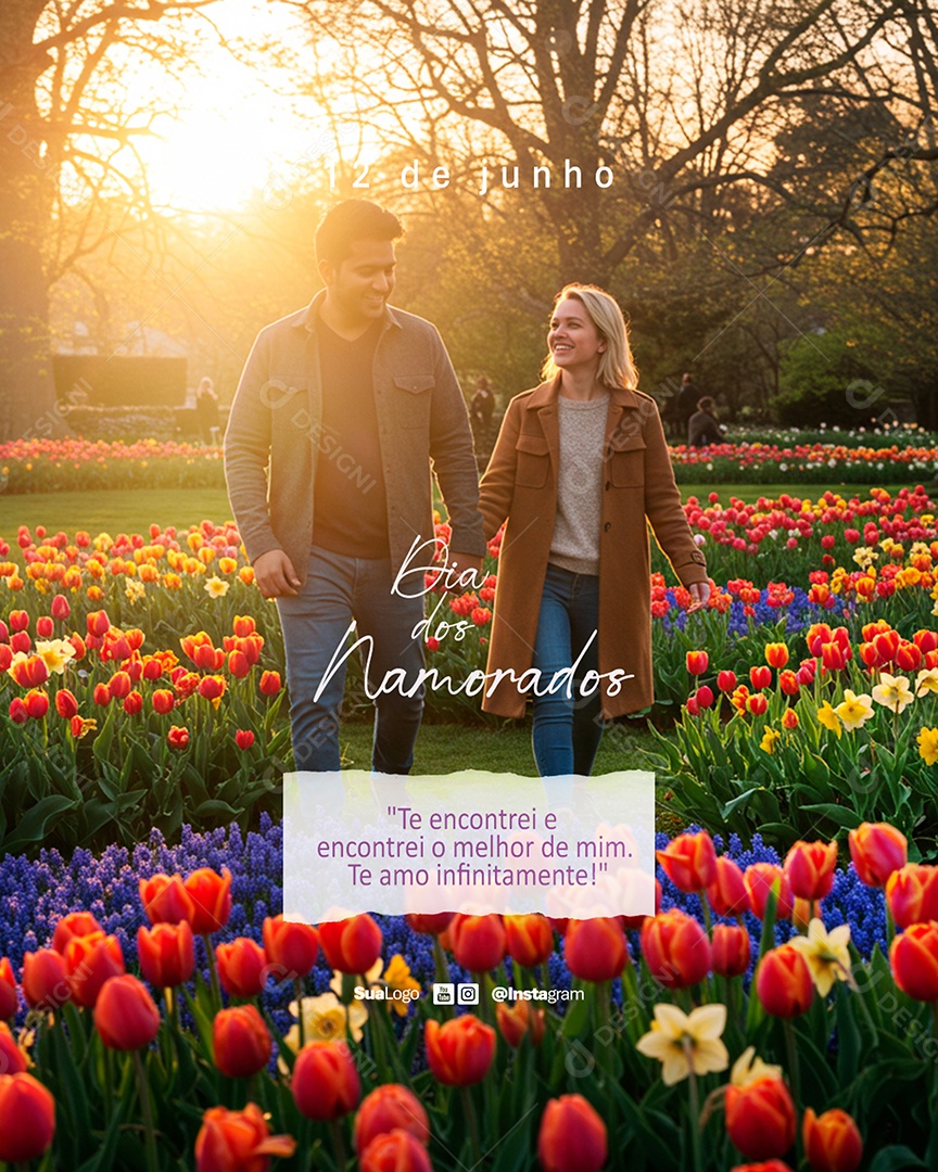 Dia dos Namorados 12 de Junho Social Media PSD Editável