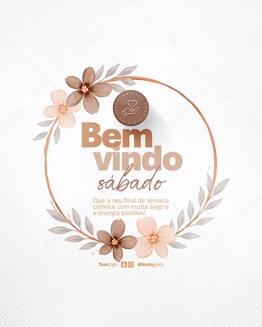 Bem Vindo Sábado Social Media PSD Editável