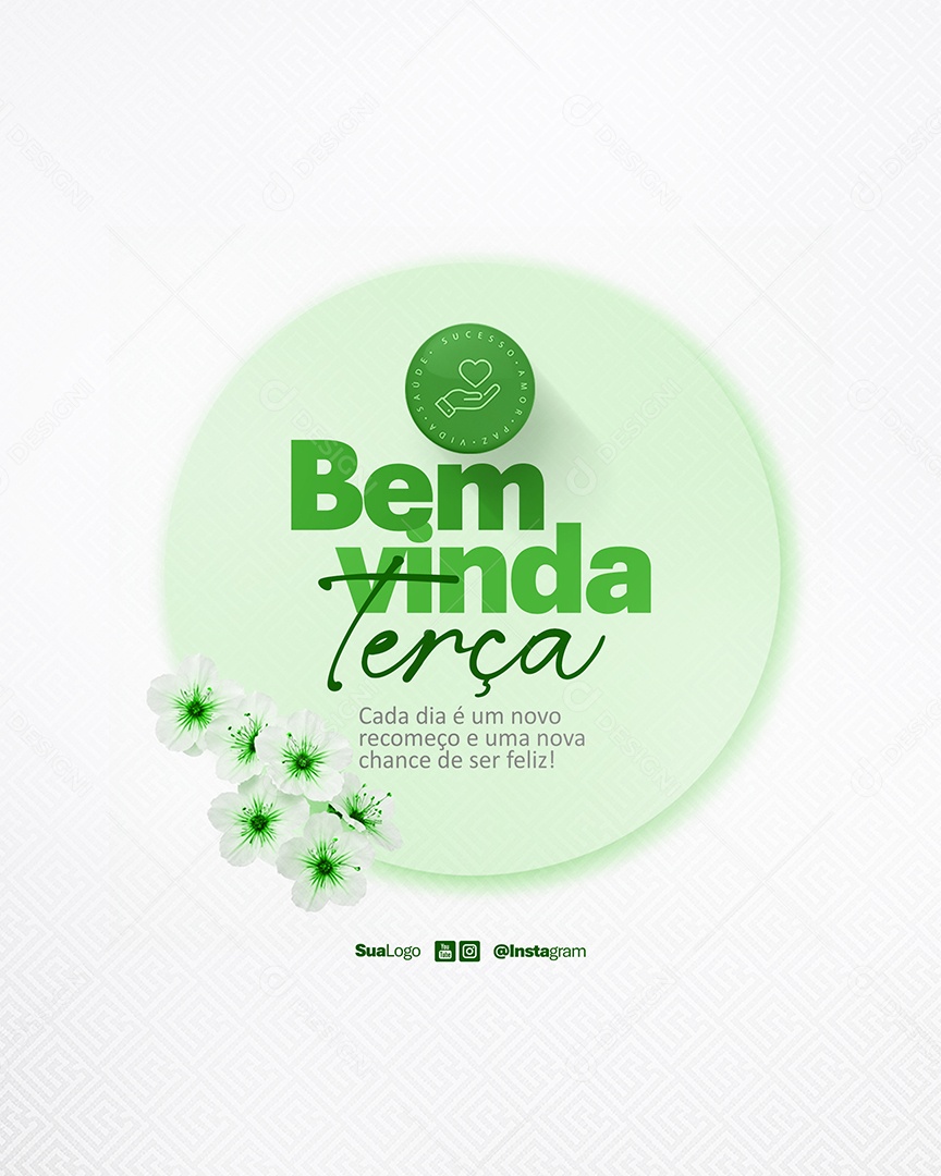 Bem Vinda Terça Social Media PSD Editável
