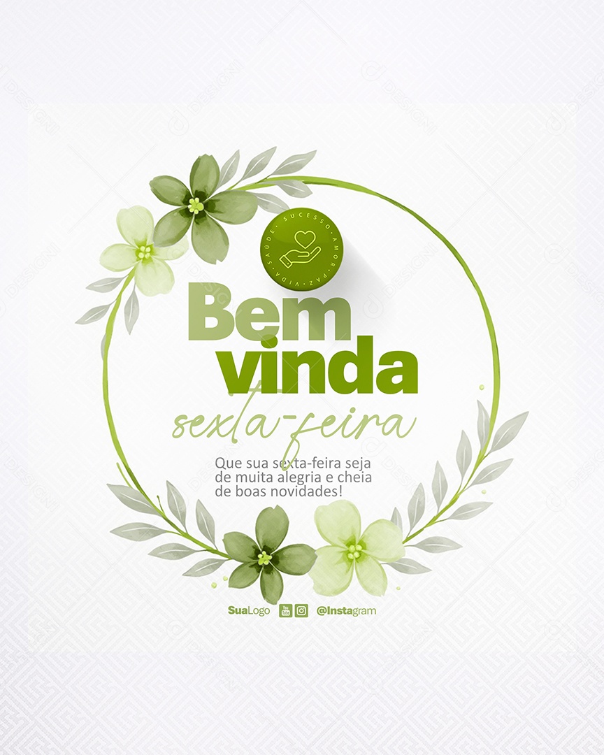Bem Vinda Sexta Feira Social Media PSD Editável