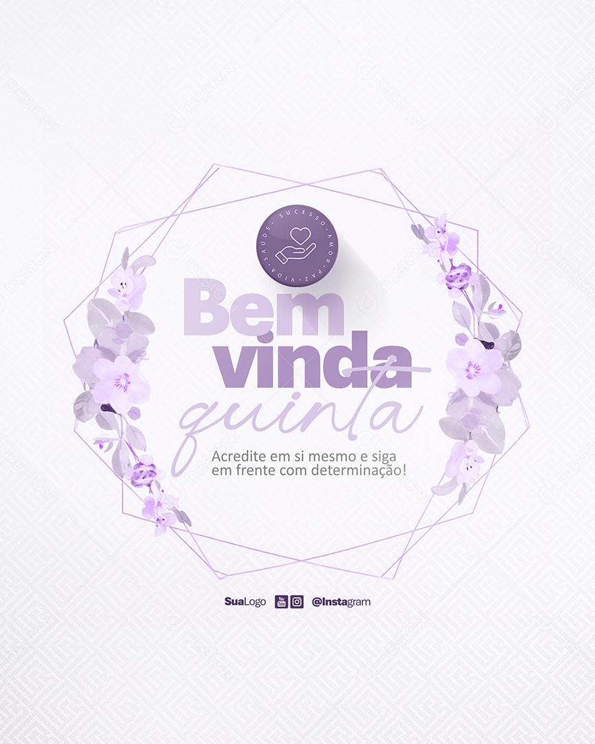 Bem Vinda Quinta Social Media PSD Editável