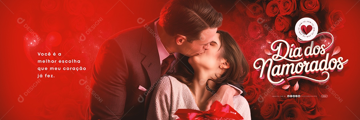 Carrossel Dia dos Namorados 12 de Junho Social Media PSD Editável