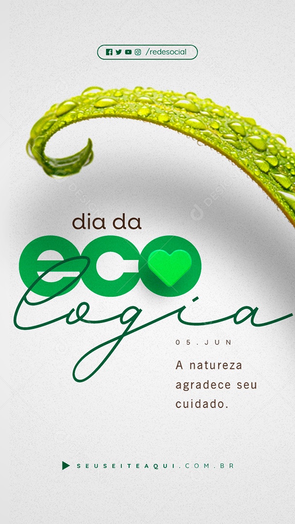 Story Dia da Ecologia 05 de Junho Social Media PSD Editável