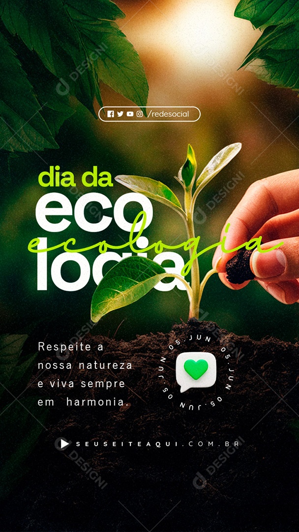 Story Dia da Ecologia 05 de Junho Social Media PSD Editável