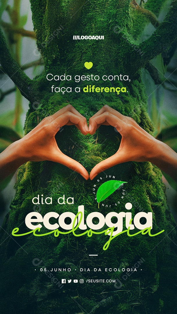 Story Dia da Ecologia 05 de Junho Social Media PSD Editável