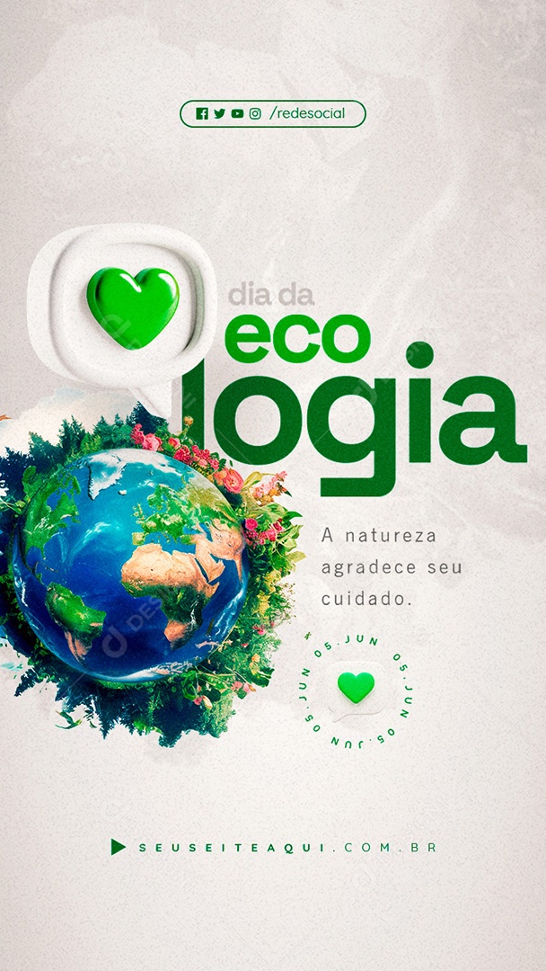 Story Dia da Ecologia 05 de Junho Social Media PSD Editável