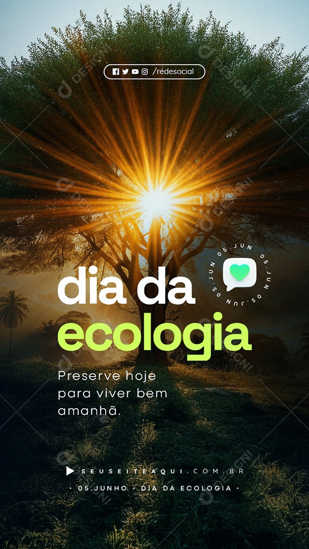 Story Dia da Ecologia 05 de Junho Social Media PSD Editável